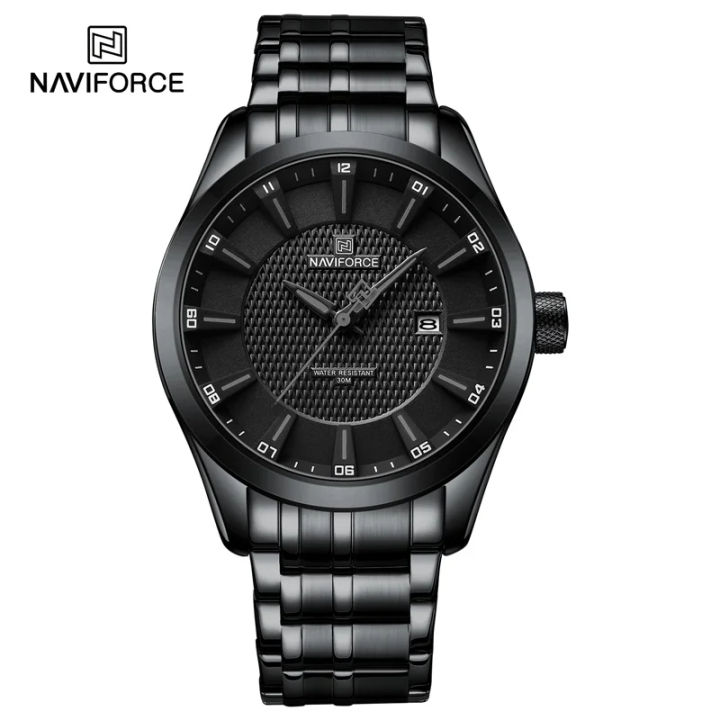 NAVIFORCE%208032%20%20Alloy%20Quartz%20watches%20Stainless%20Steel%20strap%20with%2030m%20water%20resistance%20wristwatch%20For%20Men%20Casual-%20Black%20-%20Image%203