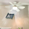 LED 40W/30W Ceiling Fan Light E26/27 Socket Fan with Remote Timing Dimming Function Suitable for Living Room Kitchen Bedroom. 