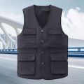 【2023NEW】New Men Multi Pocket Outdoor Vest Casual with Many Pockets Sleeveless Jackets Male Outdoor Photograph Waistcoat Male Clothes.