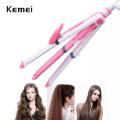 Kemei Km-1213 Professional Multifiers 3 In 1 Electric Ceramic Iron Wave Hair Carler Straight. 