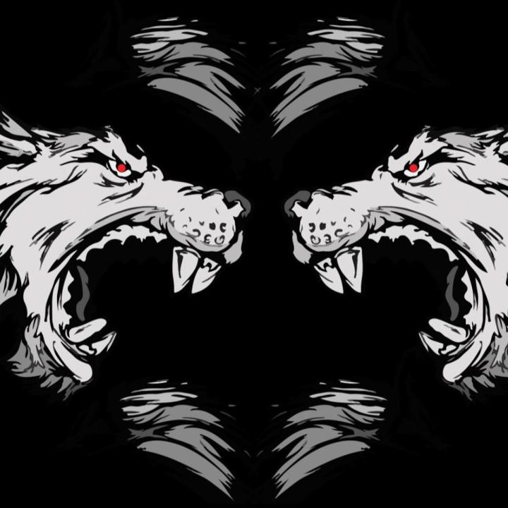 Wolf Headlight sticker for bike