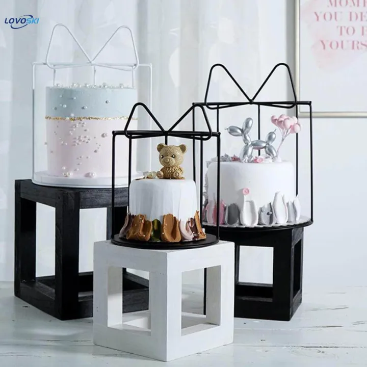 cake%20stand%20bowknot%20showcase%20dessert%20pastry%20display%20wedding%20white%20-%20Image%203