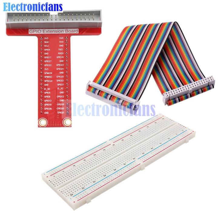 【happy one】Diy Kit Breakout Board Adapter Plate + 40Pin GPIO Cable ...