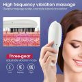 Electric Wireless Massage Comb Red Blue Light Therapy Hair Growth Vibration Head Scalp Massager Anti Hair Loss with Replace Comb.