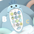 Baby Phone Toy Silicone Baby Pretend Phone Toy Turnip Shaped Play Phone Interactive Toys. 