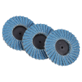 3 Set 50Mm Flap Disc Sanding Disk for Rolor Roll Lock Abrasive Tools Polishing Metal Iron Rust Removal Grinding Wheel.
