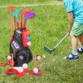 Toddlers Golf Set Development with Shoulder Strap Design Kids Golf Suitcase Game Play Set for. 