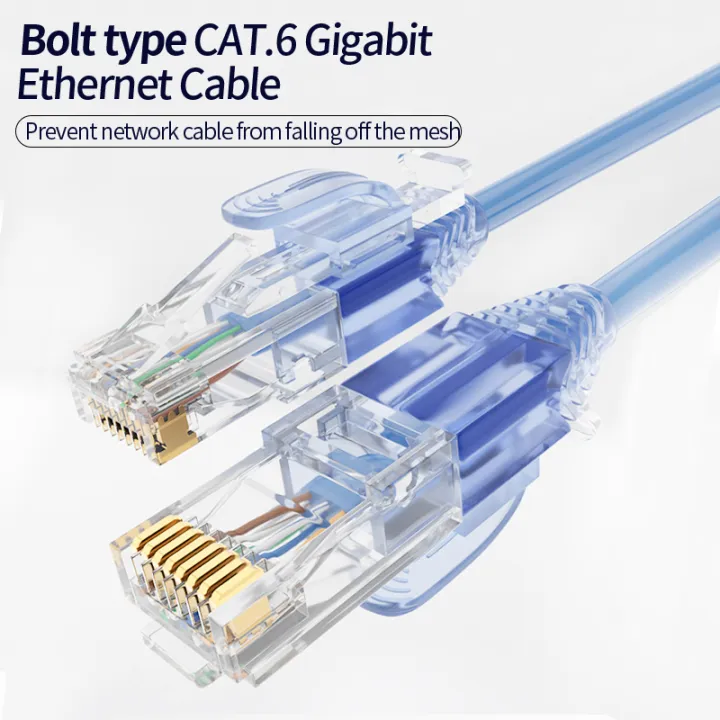Cat6 network cable computer network connection wire rj45 router plug ...