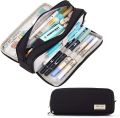 Kawaii Pencil Case Large Space 3 Compartment Pen Pouch Double Side Opened Student Stationery Desk Organizer School Supplies. 