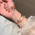 New Simple Gradient Color Glass Beaded Bracelet Party Jewelry Birthday Gifts NOVO. 