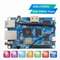 For Orange Pi 3 LTS+Case Allwinner H6 Quad-Core 2GB+8GB EMMC Flash Open Source Development Board Run Ubuntu Debian OS. 