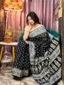 Exclusive Halfsilk Screen Print Saree For Women-sari. 