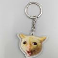 Cat Coughing Meme Viral Video Zoning Out Black Cat Meme Choking Meme Strawberry Cat Memes Key Chain Car Keyring Student Gift. 