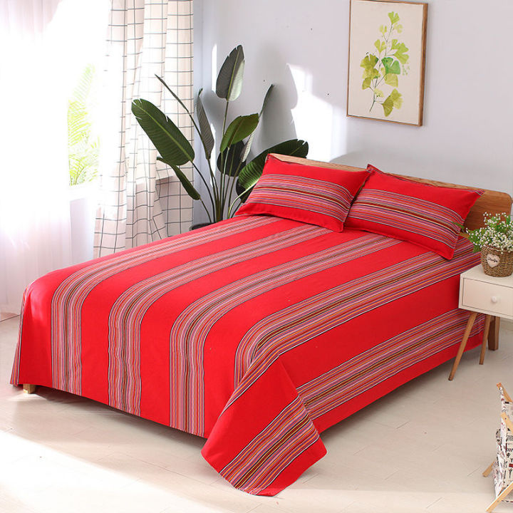 Crash%20Bed%20Sheet%20Traditional%20Cotton%20Old%20Coarse%20Cloth%20Single%20Student%20Dormitory%20Thickened%20Double%20Three-Piece%20Tatami%20Bed%20Sheet%20Wholesale%20-%20Image%205