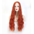 VDFD Ginger Orange Wig Long Curly Cosplay Good Wig Big Wave Party Fake Hair Chemical Wigs with Curly Hair.