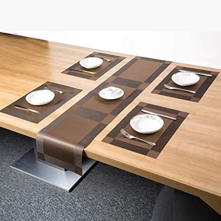 6%20Dinning%20Table%20Mat%20With%201%20Runner%20(6+1=7%20Pcs)%20Table%20Mats%20Set%20-%20PVC%20-%20Image%204