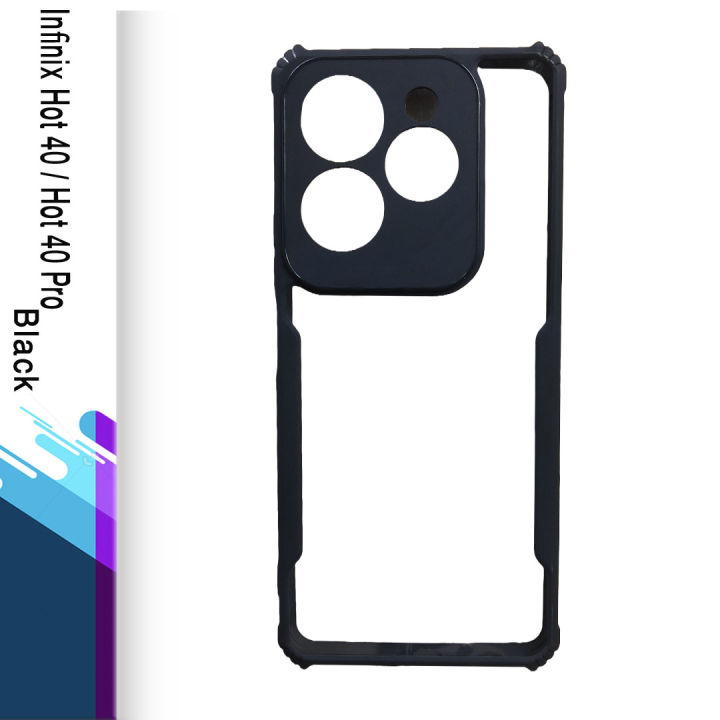For%20Infinix%20Hot%2040%20/%20Hot%2040%20Pro%20-%20Transparent%20Silica%20Gel%20Matte%20ShockProof%20Slim%20Thin%20Back%20Cover%20Phone%20Case%20With%20Bumper%20-%20Image%203