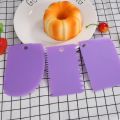 3pcs/set Plastic Dough Knife Baking Pastry Tools Icing Fondant Scraper Decorating Plain Smooth Spatulas Cutters Cake Tool.