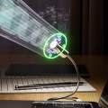 LED USB Clock Fan Office Gadgets Temperature Display for Desktops Laptops.