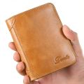 Dante Classic Retro Style Wallet 100% Genuine Leather Men Wallets Short Male Purse Card Holder Wallet Men Fashion High Quality.