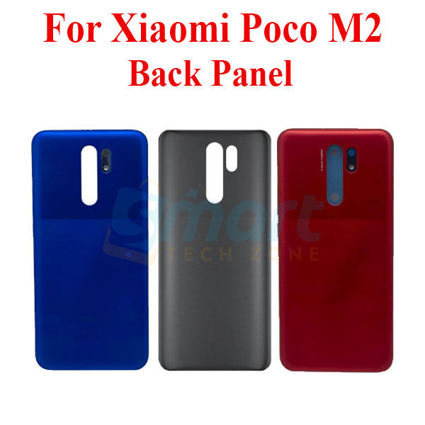 Xiaomi Poco M2 Back Panel/Backshell/ Casing + Without Camera Lens + Side Buttons With Logo-All Colors Available