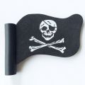 Car Antenna Ball Black Jolly Pirate Flag Car Antenna Pen Topper Aerial Ball Decor Auto Exterior. 