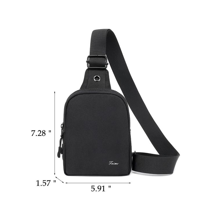 Woman men shoulder bag nylon waist packs sling bag male small