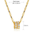 Women Simple Design Geometric Shape Pendant Necklace Clavicle Chain Jewelry Gift.