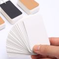 100 Sheets Heavy Index Cards Blank Study Cards Memo Card DIY Note Book Message Card with Loose Leaf Ring School Supplies. 