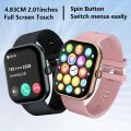 LAXASFIT Smartwatch Bluetooth Voice Call Heart Rate Monitor Waterproof Smart Watch IOS Android Men Gift Sports Watch.