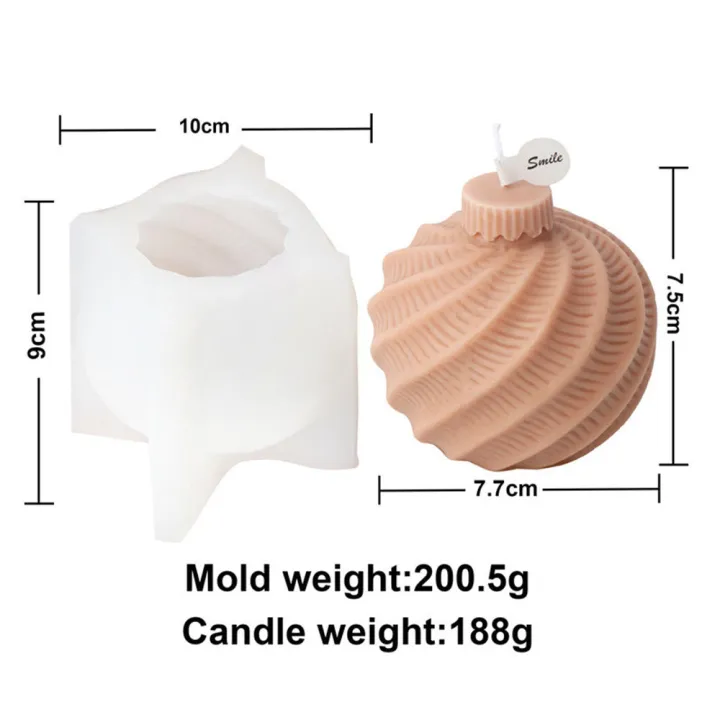 Funky%20Home%20Decor%20Homemade%20Plaster%20Gift%20Cartoon%20Mini%20Ornament%20Unique%20Candle%20Making%20Desktop%20Small%20Ornaments%20Decorative%20Gifts%20Christmas%20Lights%20Ball%20Shape%20Aroma%20Epoxy%20Resin%20Mold%20Bell%20Ball%20Pattern%20Spherical%20Candle%20Silicone%20Mold%20-%20Image%209