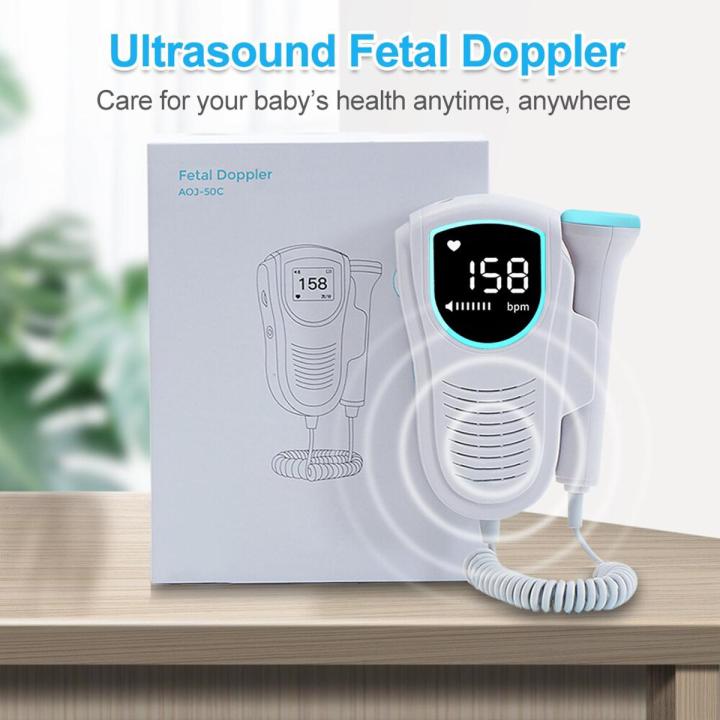 Doppler Fetal Monitor Heart Rate Ultrasound Home Pregnancy Baby Fetal ...