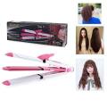 Kemei KM 1213 - 3 in 1 Professional Hair Straightener Wave Curler. 