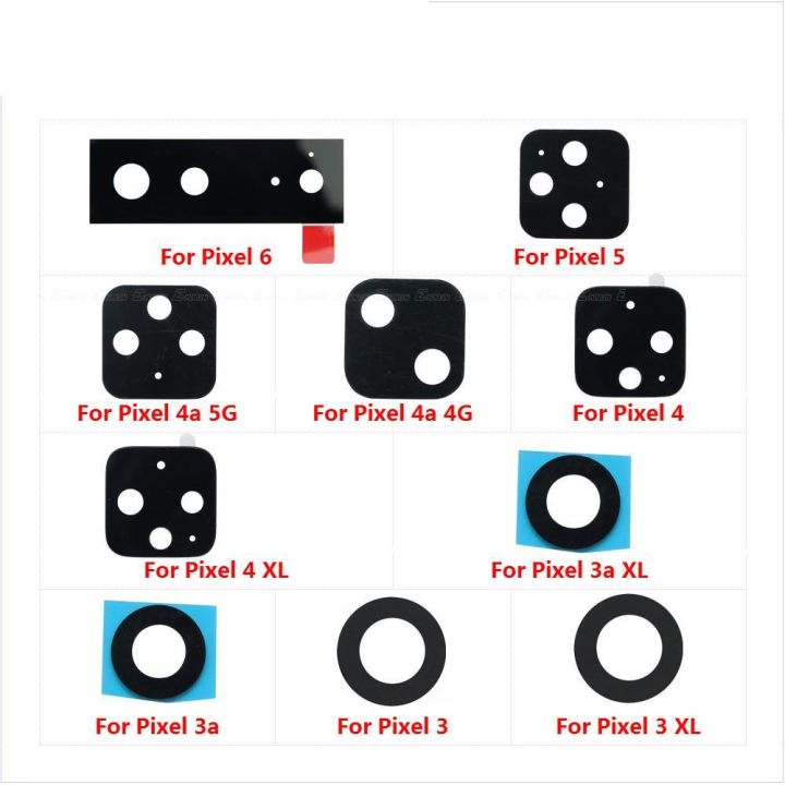 2pcs Back Camera Lens Rear Glass Parts for Google Pixel 6 7 8 Pro 5 6a