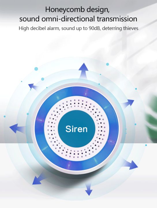 433mhz%20Wireless%20Sound%20and%20Light%20Siren%20100dB%20Standalone%20Strobe%20Siren%20Home%20Security%20Sound%20Alarm%20System%20-%20Image%204