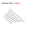 50/100Pcs Gold Color Stainless Steel Heads Eye Flat Head Pin Ball Head Pins for DIY Earrings Jewelry Making Accessories. 