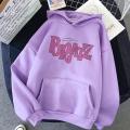 Bratz Letter Printed Plus Size Hooded Sweatshirt Men Women Hoodie Hip Hop Long Sleeve Streetwear Unisex Comfortable Clothes Tops. 