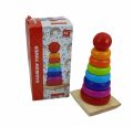 Wooden Rainbow Tower For Kid. 