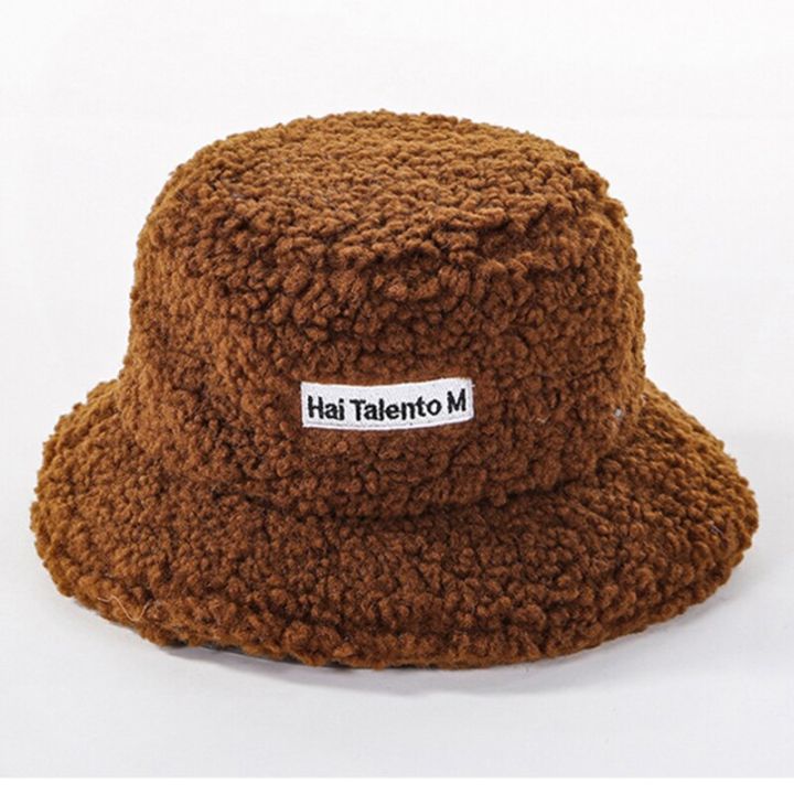 2021%20New%20Hats%20for%20Women%20Autumn%20Winter%20Bucket%20Hats%20Lamb%20Plush%20Soft%20Warm%20Fisherman%20Hat%20Panama%20Casual%20Caps%20Lady%20Flat%20Top%20Cap%20-%20Image%208