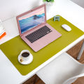 Custom leather mouse pad large solid color computer desk mat anti-slip learning desk mat support printed pattern logo.