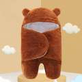 Baby Sleeping Bag Ultra-Soft Fluffy Fleece Newborn Receiving Blanket Infant Boys Girls Clothes Sleeping Nursery Wrap Swaddle HOT( 0-12) month. 