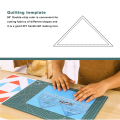 90 Degree Double Strip Quilt Ruler, 10 Inch Acrylic Triangle Rulers. 