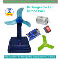 Table Fan Stand Plastic Body With Switch and profellor for 4v to 12v Dc Motor. 