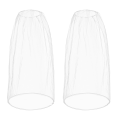 2 Pack Mosquito Head Net Bug Head Net Insects Mesh Head Net for Gardening Hiking Fishing Traveling for Outdoor Face Neck Head Protecting White.