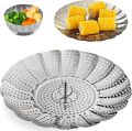Newfangled - Opulence at Its Best - Stainless Steel Folding Collapsible Vegetable Steamer Basket - Kitchen & Dining - Must Have.
