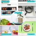 4pcs/set Refrigerator Pad Antibacterial Antifouling Mildew Moisture Tailorable Pad Refrigerator Mats Fridge Waterproof.