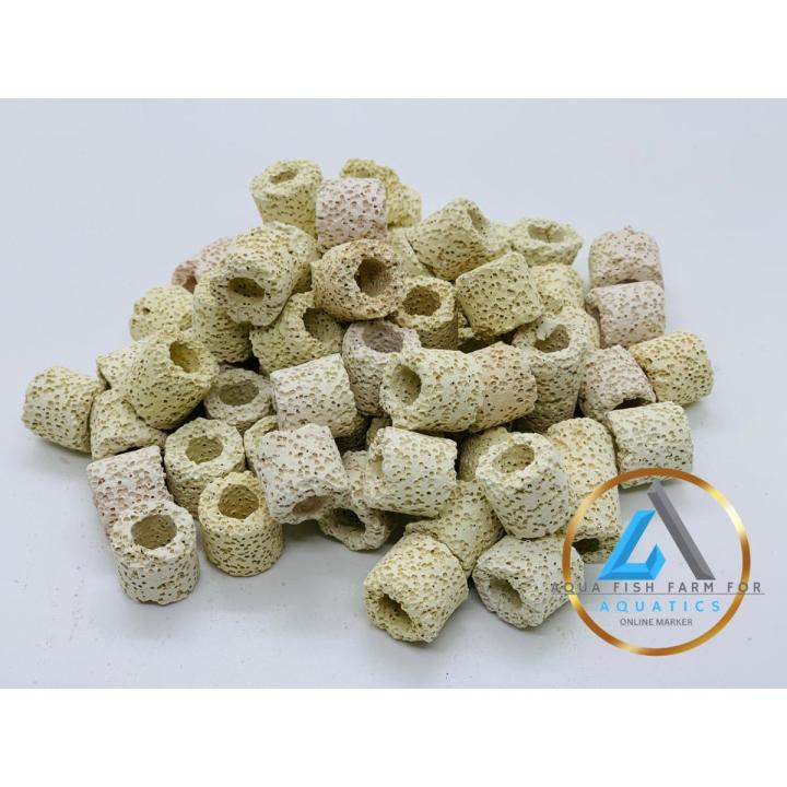 White Ceramic Ring (100gm To 1Kg Choosable) For Fish Aquarium Water ...