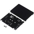 M.2 NGFF to 2.5 Inch SATA SSD/MSATA to SATA Adapter Card Case (B Key for PC Adapter M2 +M Desktop Socket NGFF ).