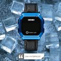 SKMEI 1650 Leather Strap Version LED Digital Display Electronic Watch with Touch Luminous Button. 