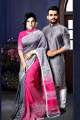 Stylish & Fashionable New Matching Best Couple Dress for Men Women Saree and Panjabi Combo Set. 